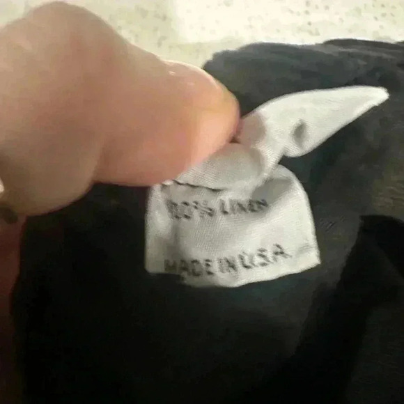 Bryn Walker Black 100% Linen Flat Front Capri Pants Black Sz 2XS XXS - Picture 3 of 5